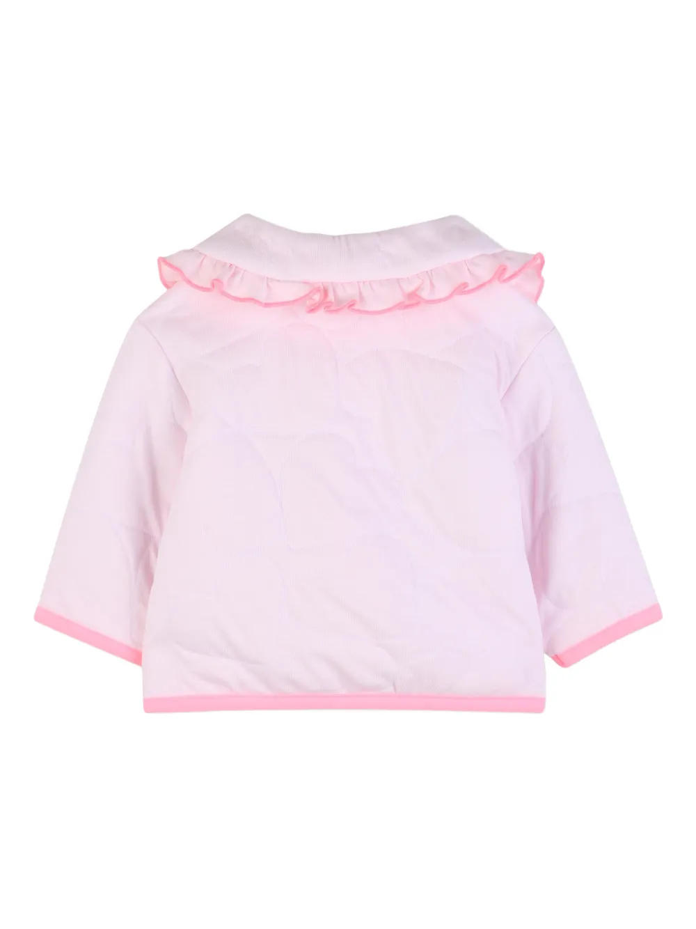  Billieblush Ruffled-collar Quilted Cardigan - Pink 