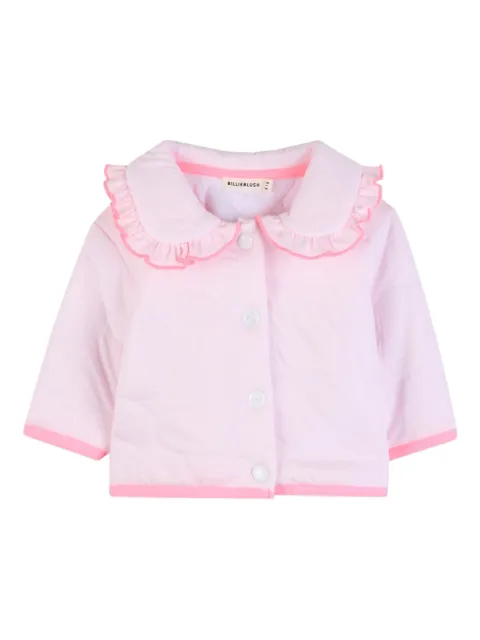 Billieblush cárdigan capitonado con volantes en el cuello