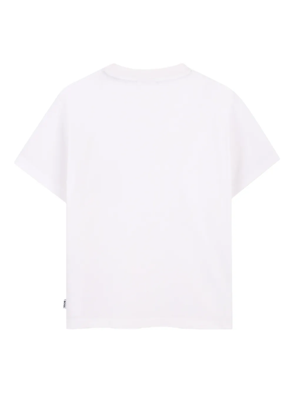 BOSS Kidswear T-shirt met geborduurd logo Wit