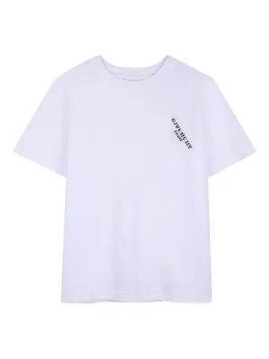 GIVENCHY kids ホワイト Tシャツ ロゴ入り Givenchy Kids ロゴ Tシャツ | ホワイト | FARFETCH JP