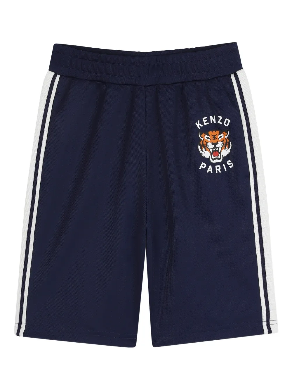 Kenzo Kids Tiger-print shorts - Blue
