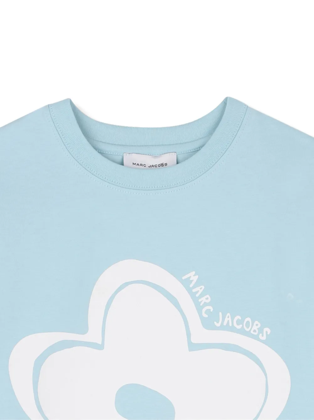 Marc Jacobs Kids T-shirt met bloemenprint Blauw