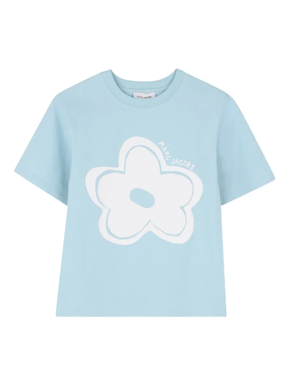 Marc Jacobs Kids T-shirt a fiori - Blu