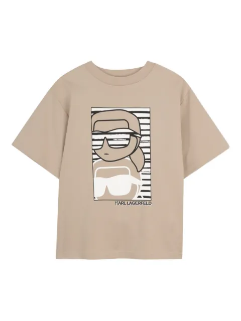 Karl Lagerfeld Kids playera con motivo gráfico
