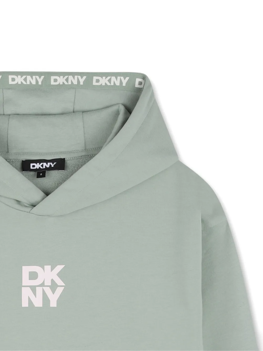  Dkny Kids Hooded Logo Sweatshirt - Green 
