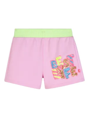 Elisabetta Franchi Kids ロゴディテール ショートパンツ | ピンク