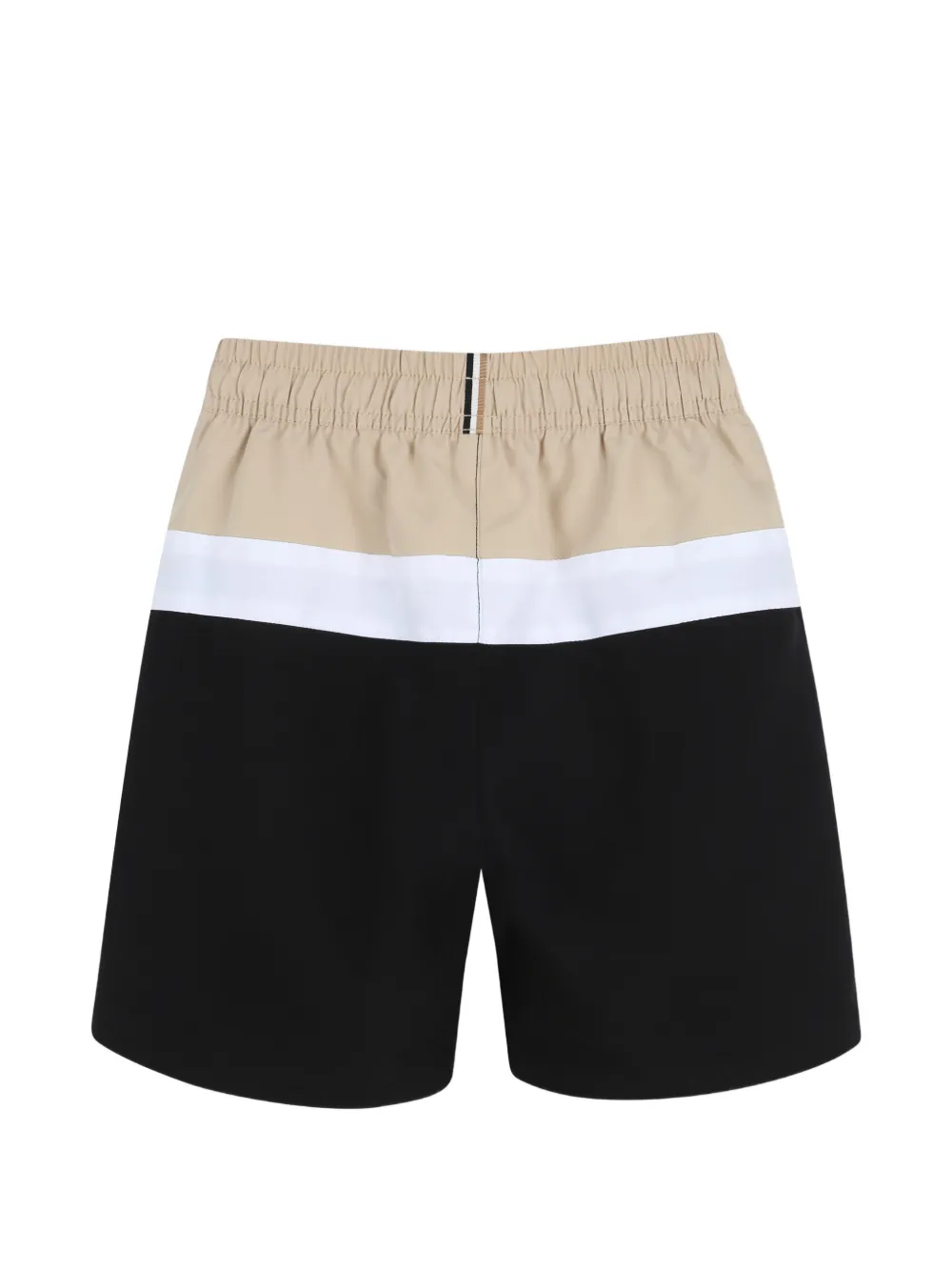  Boss Kidswear Colour-block Drawstring Swim Shorts - Black 