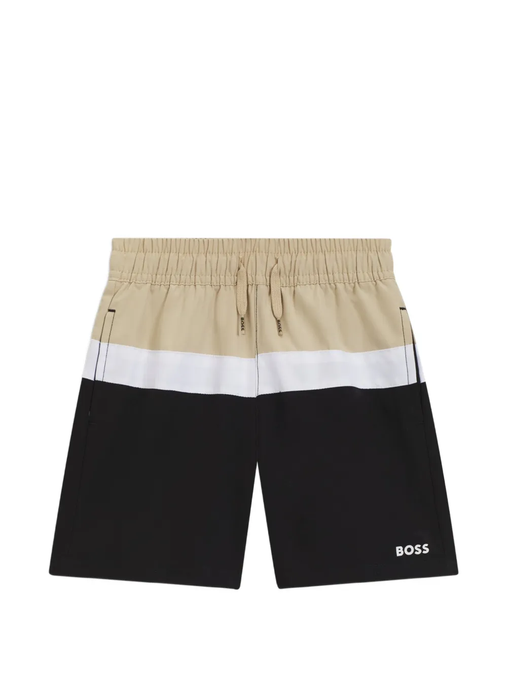 BOSS Kidswear Costume da bagno con design color-block - Nero