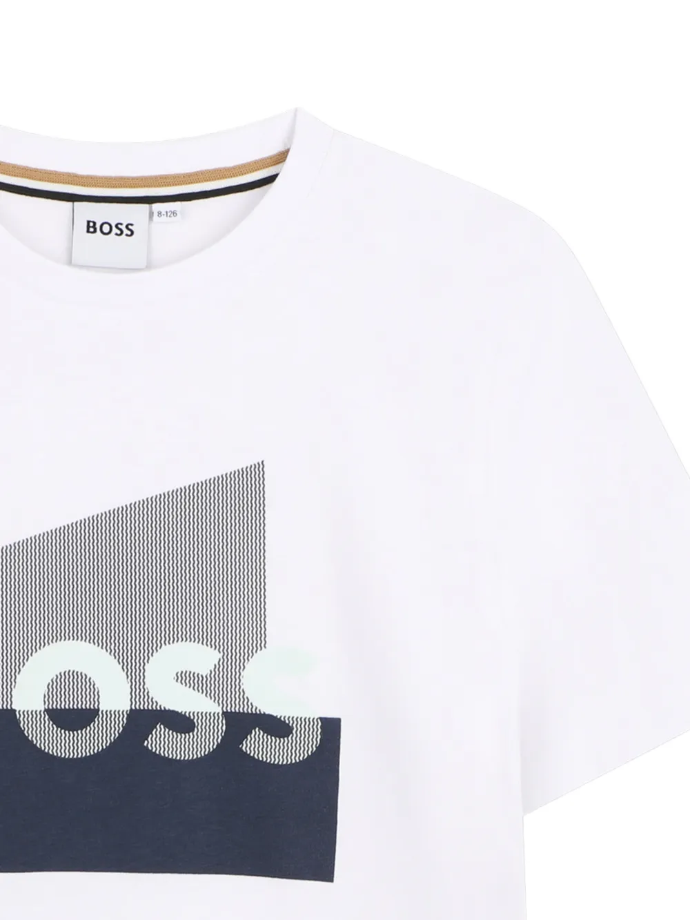 BOSS Kidswear T-shirt met grafische print Wit