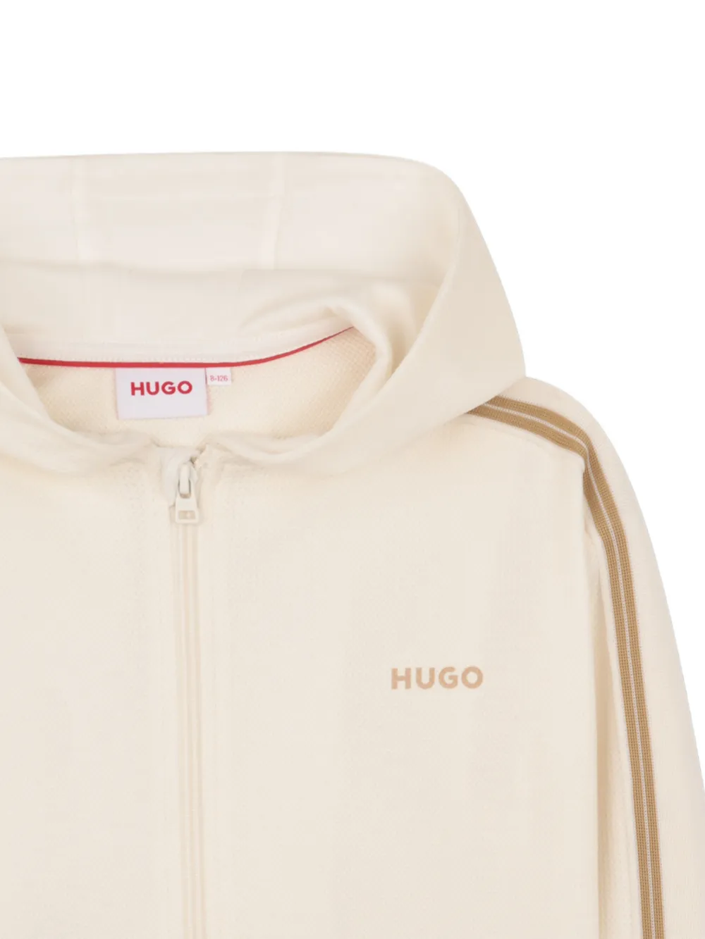 HUGO KIDS Hoodie met rits Beige