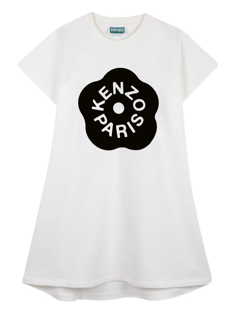 Kenzo Kids Abito con stampa a fiori - Bianco
