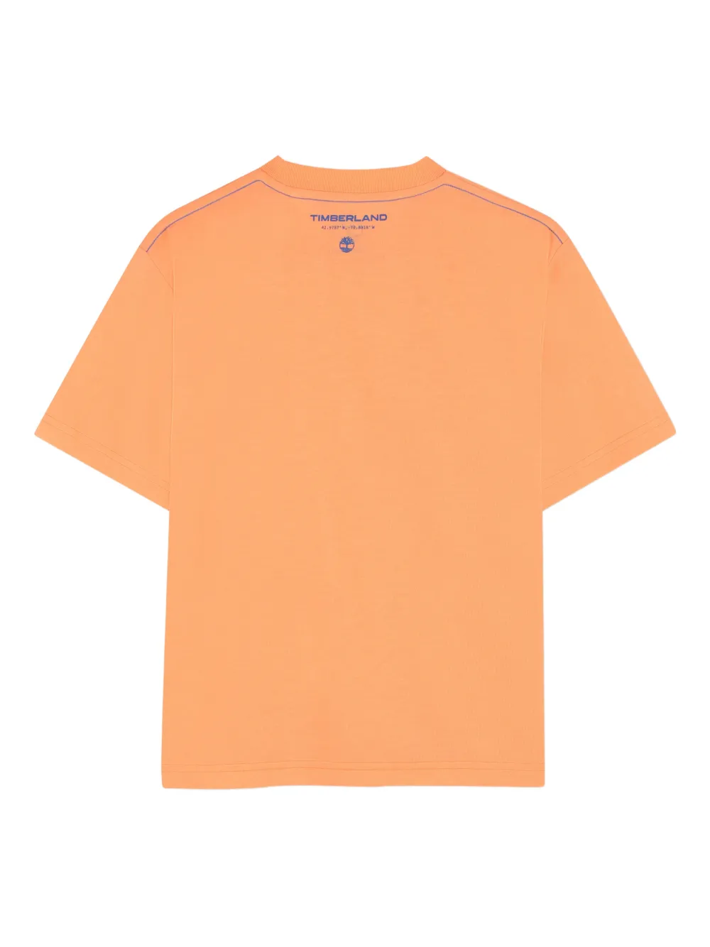 Timberland Kids T-shirt met grafische print en korte mouwen Oranje