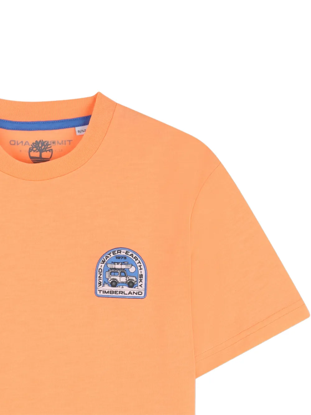 Timberland Kids T-shirt met grafische print en korte mouwen Oranje