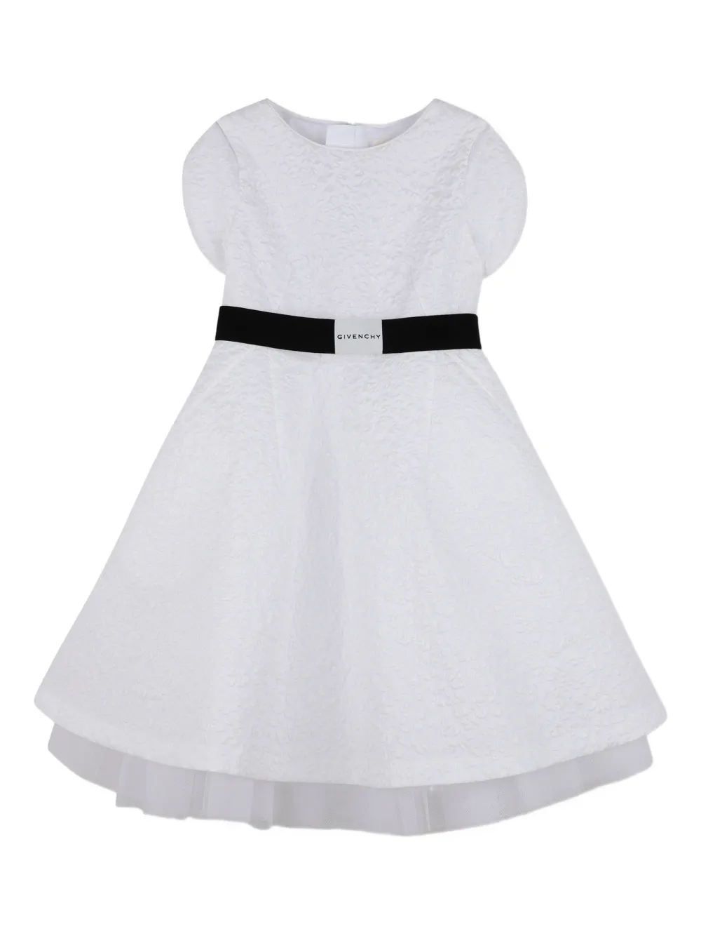 Givenchy Kids Abito con cintura - Bianco