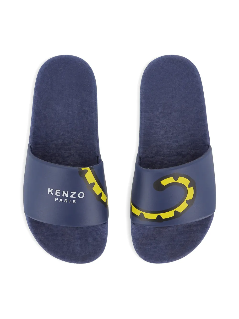 Kenzo Kids Slippers met logoprint Blauw