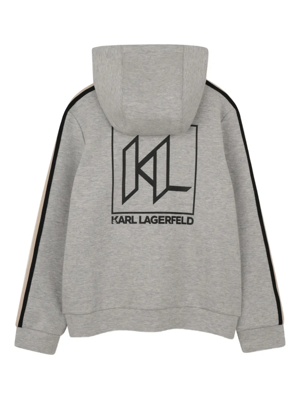 Karl Lagerfeld Kids Hoodie met rits Grijs