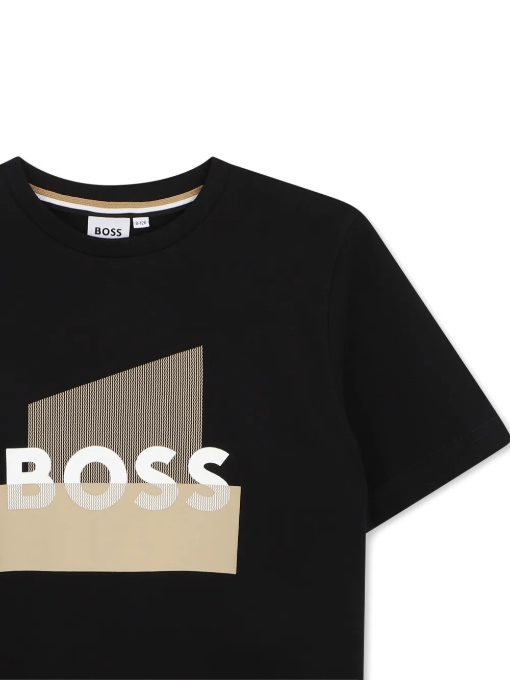 BOSS Kidswear T-shirt met logoprint Zwart