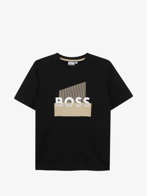BOSS Kidswear playera con logo estampado