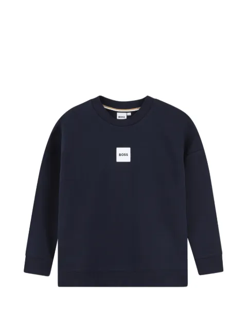 BOSS Kidswear square-patch sweatshirt