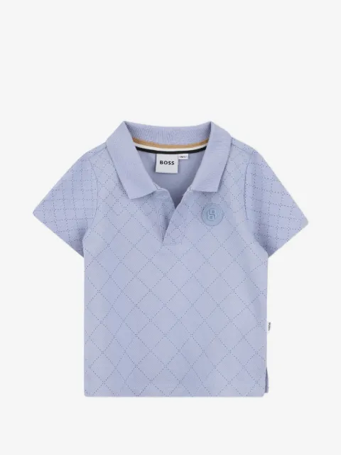 BOSS Kidswear dotted short-sleeve polo T-shirt