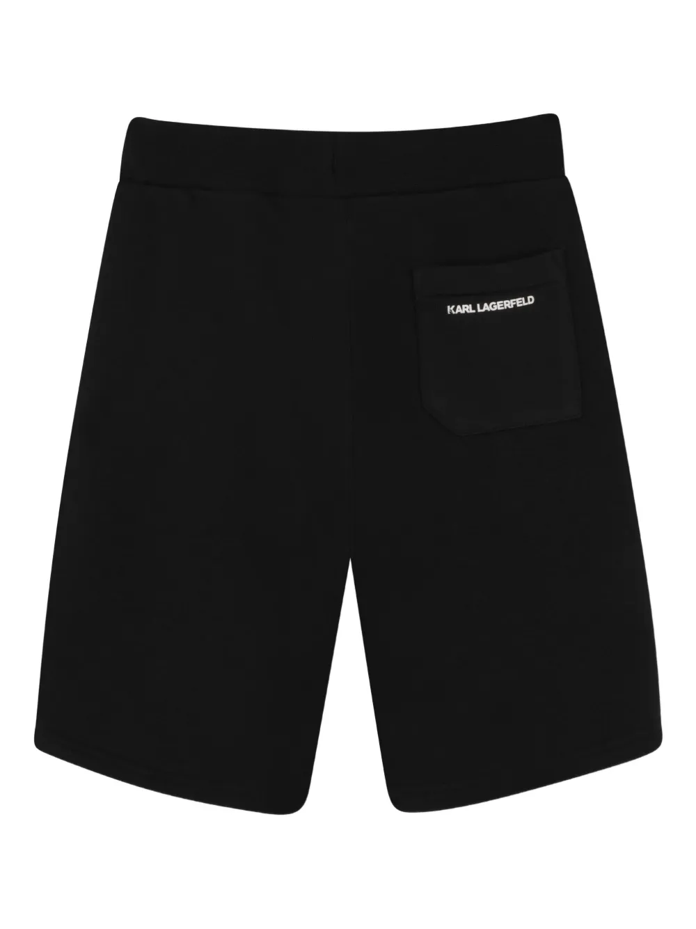 Karl Lagerfeld Kids Bermuda shorts met logoprint Zwart