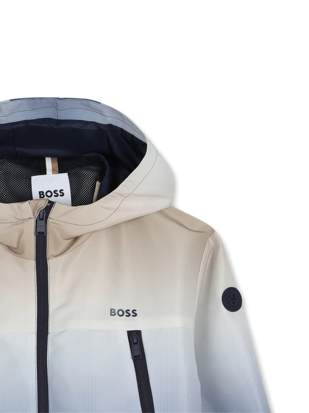  Boss Kidswear Gradient-effect Windbreaker - Blue 