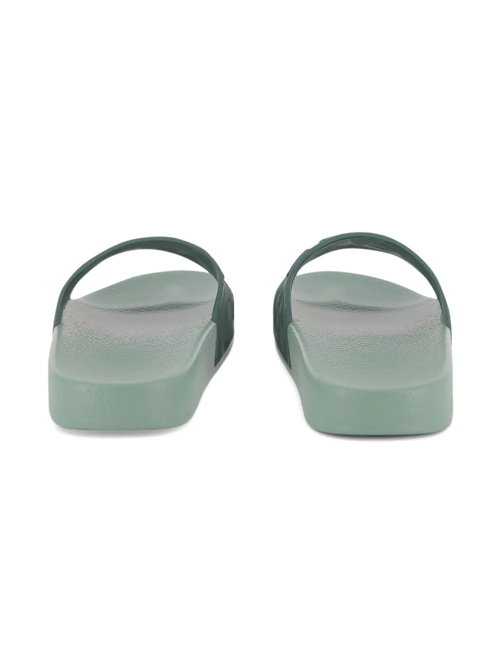 BOSS Kidswear Slippers met logodetail Groen