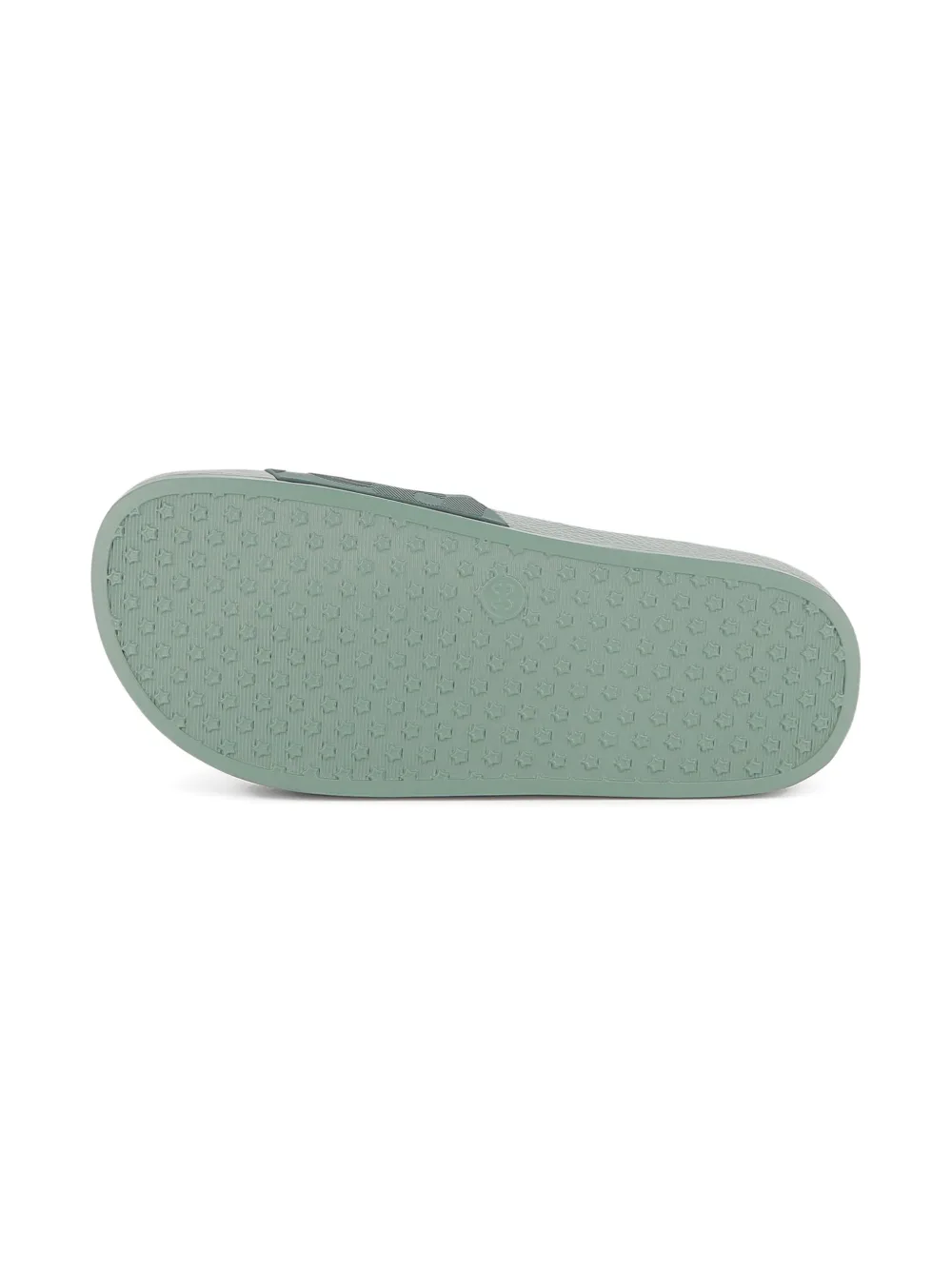 BOSS Kidswear Slippers met logodetail Groen