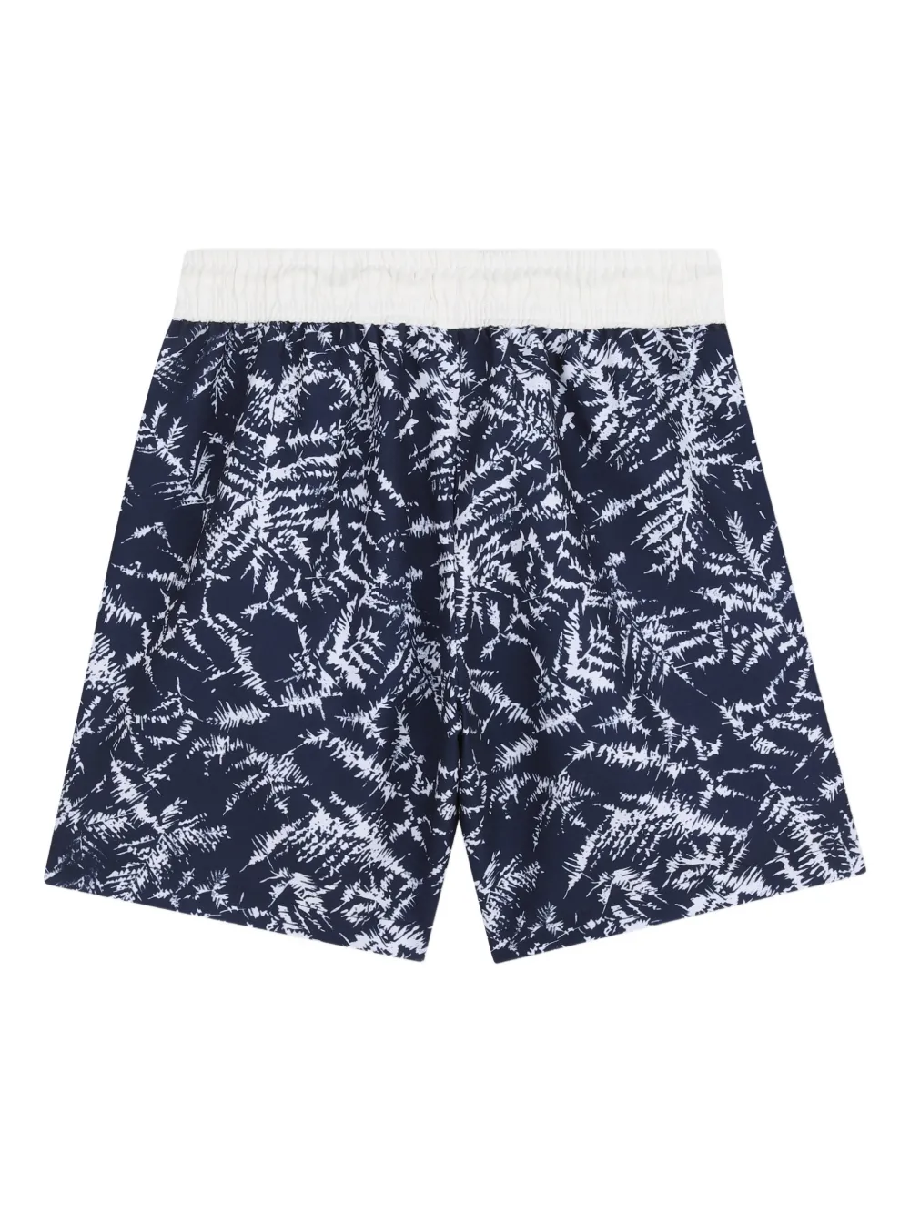 HUGO KIDS Zwembroek met bloemenprint Blauw