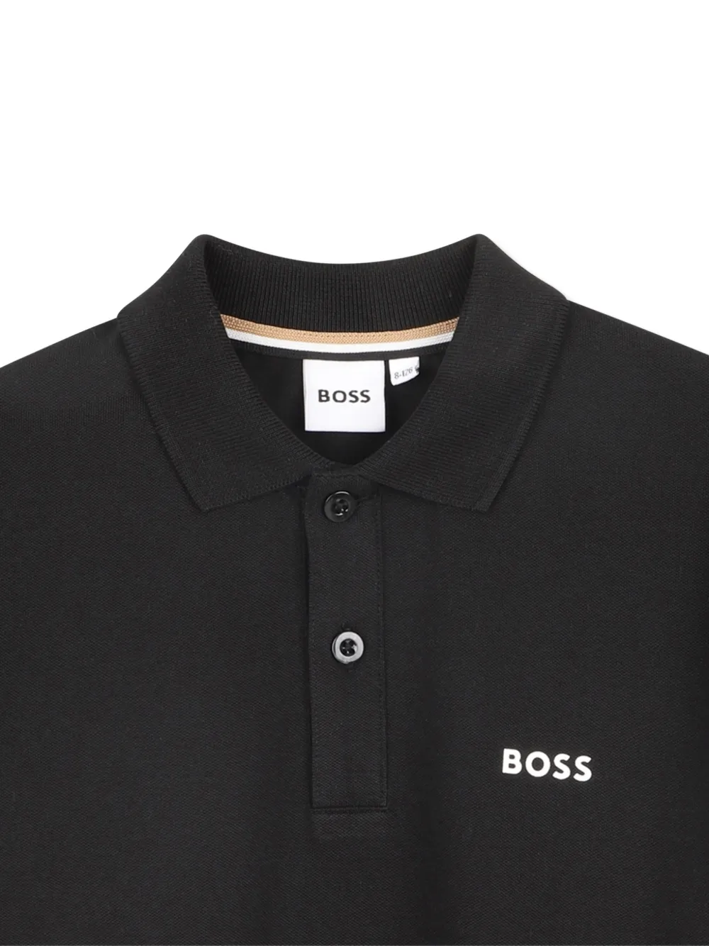 BOSS Kidswear Poloshirt met korte mouwen Zwart