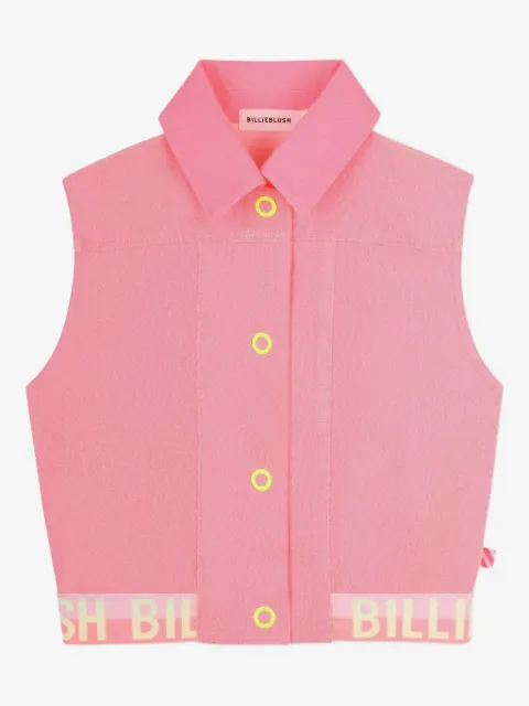 Billieblush collared button-fastening gilet