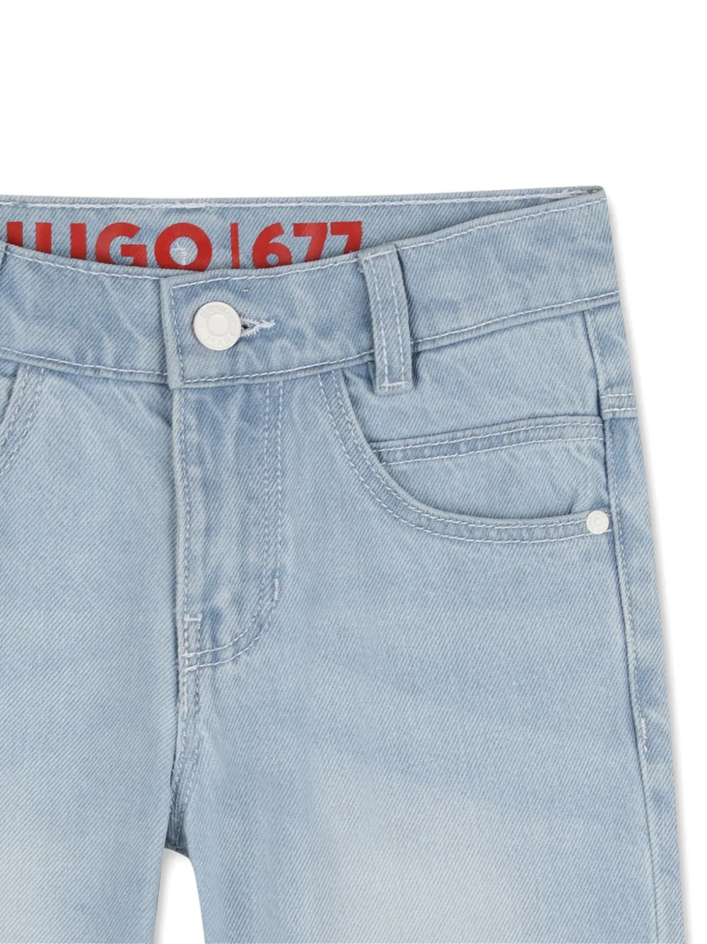 HUGO KIDS Spijkershorts met zakken Blauw