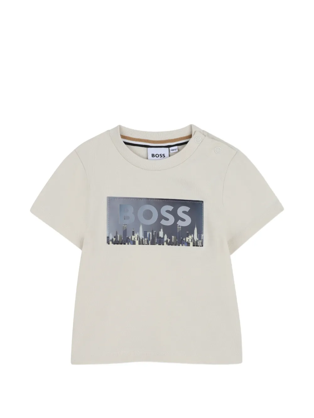 BOSS Kidswear T-shirt girocollo con stampa - Toni neutri