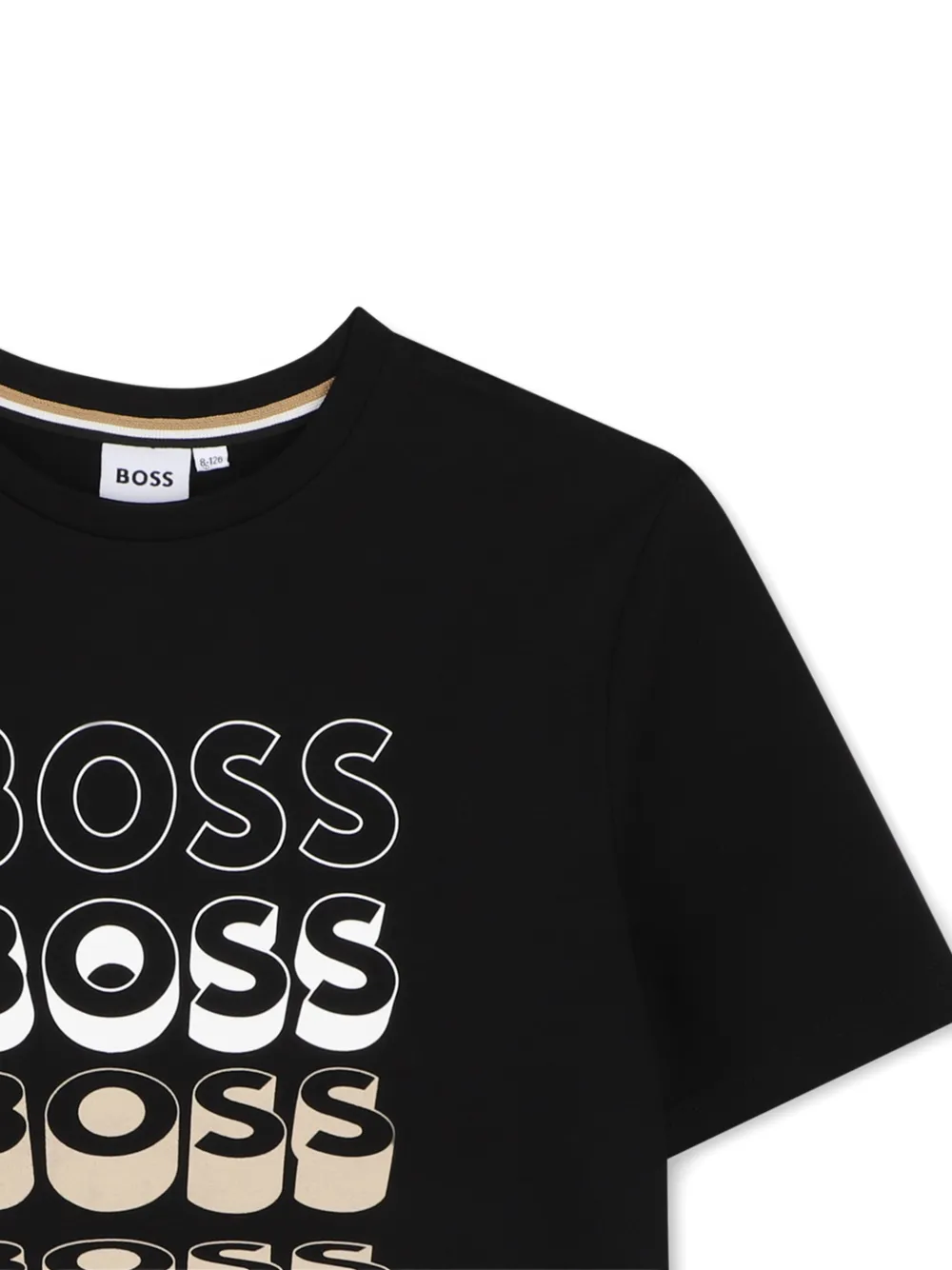 BOSS Kidswear T-shirt met logoprint Zwart