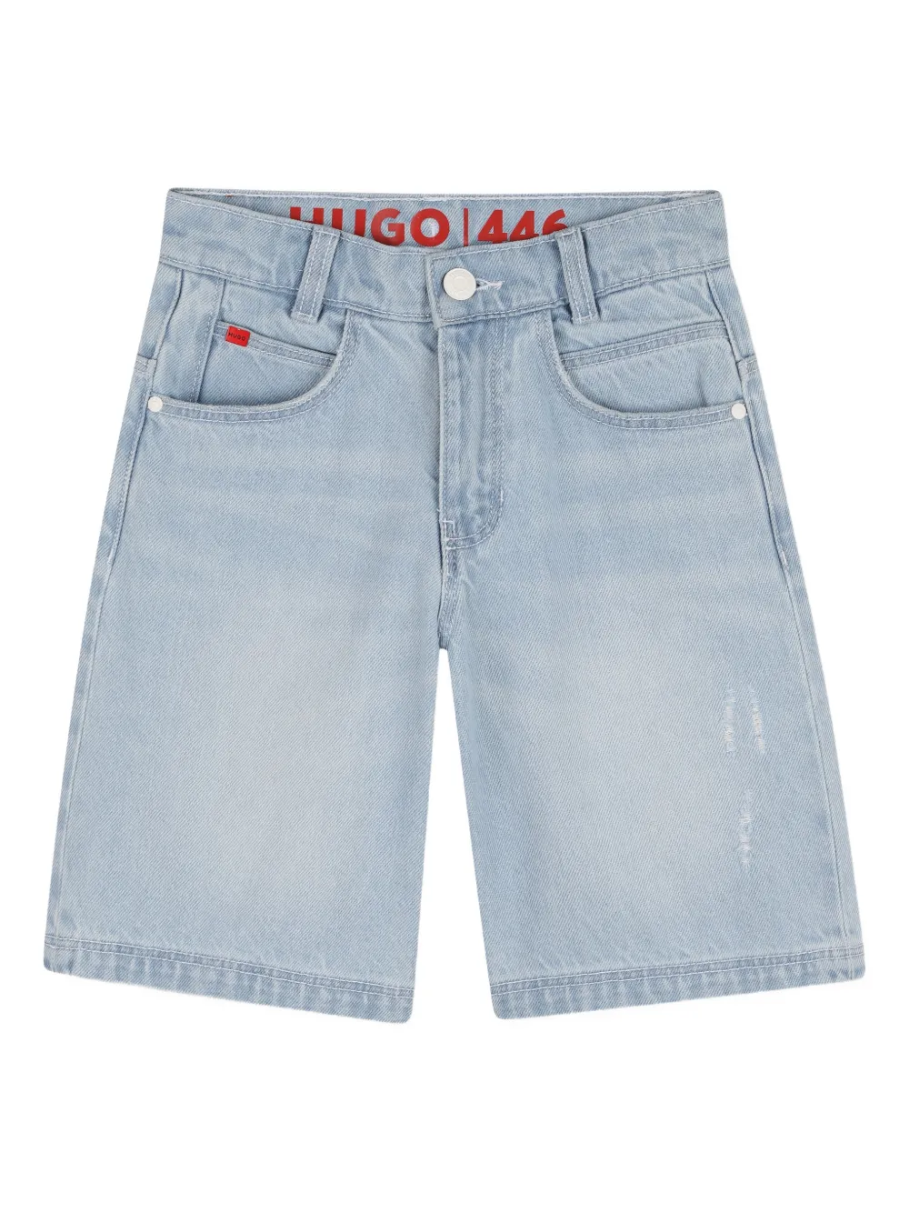 HUGO KIDS Shorts denim con cinque tasche - Blu