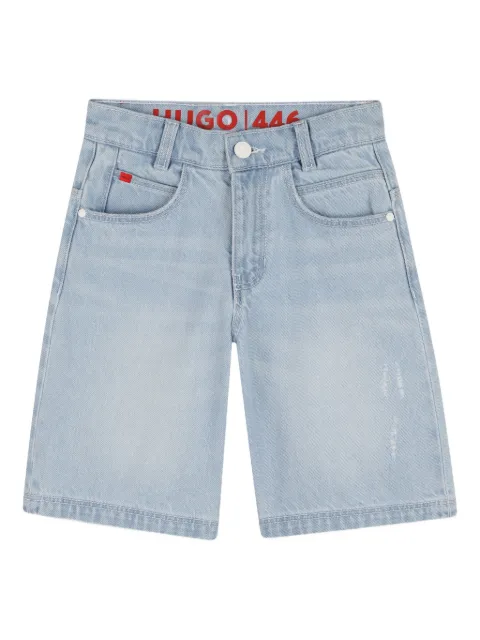 HUGO KIDS five-pocket denim shorts