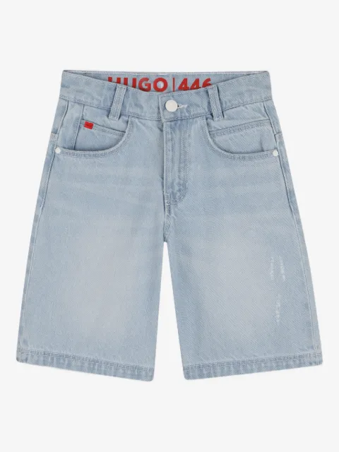 HUGO KIDS short en jean à coupe cinq poches
