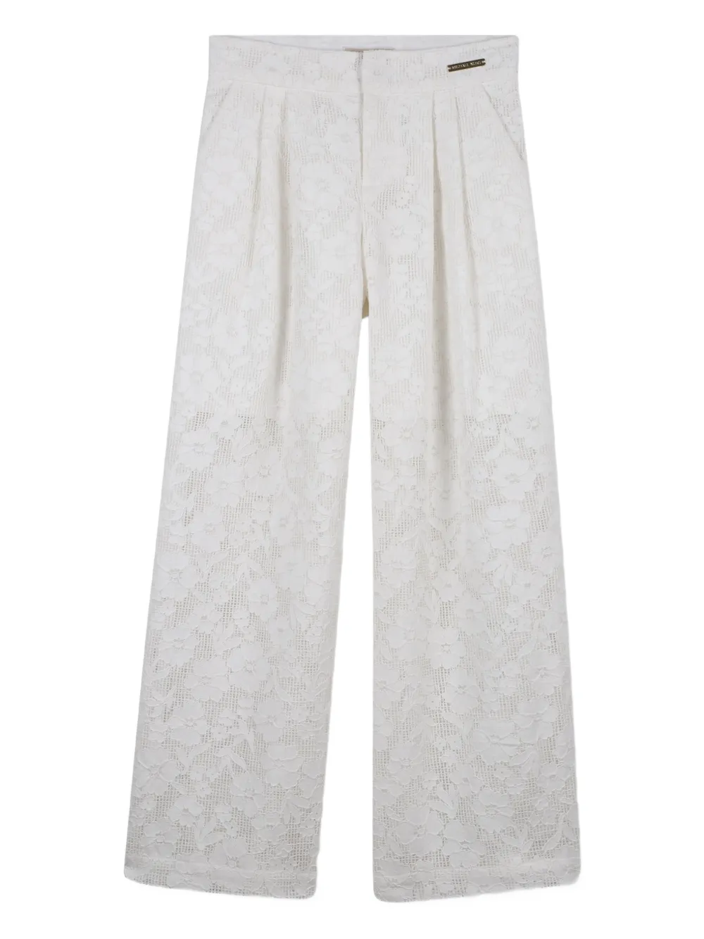 Michael Kors Kids Pantaloni a fiori - Bianco