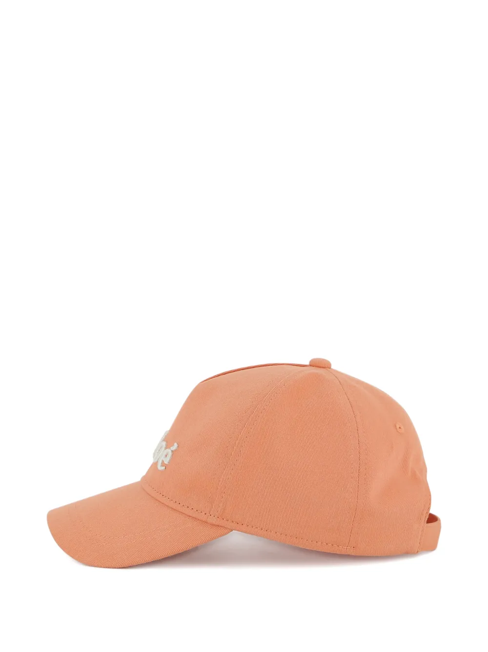  Chloé Kids Logo-embroidered Cap - Orange 
