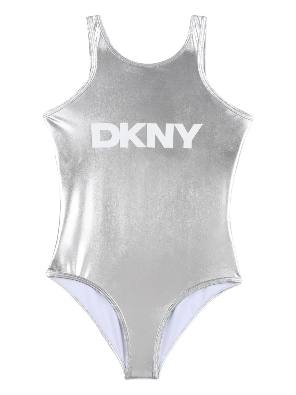 Dkny Kids Costume da bagno con logo - Argento