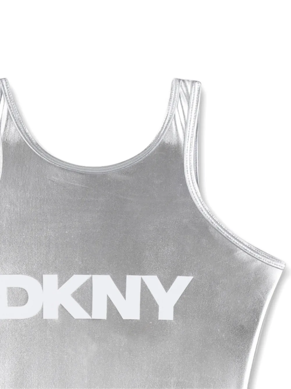  Dkny Kids Logo Swimsuit - Silver 