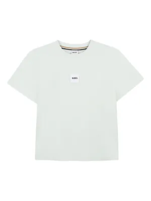 Emporio Armani Kids Logo Patch T-shirt | White | FARFETCH