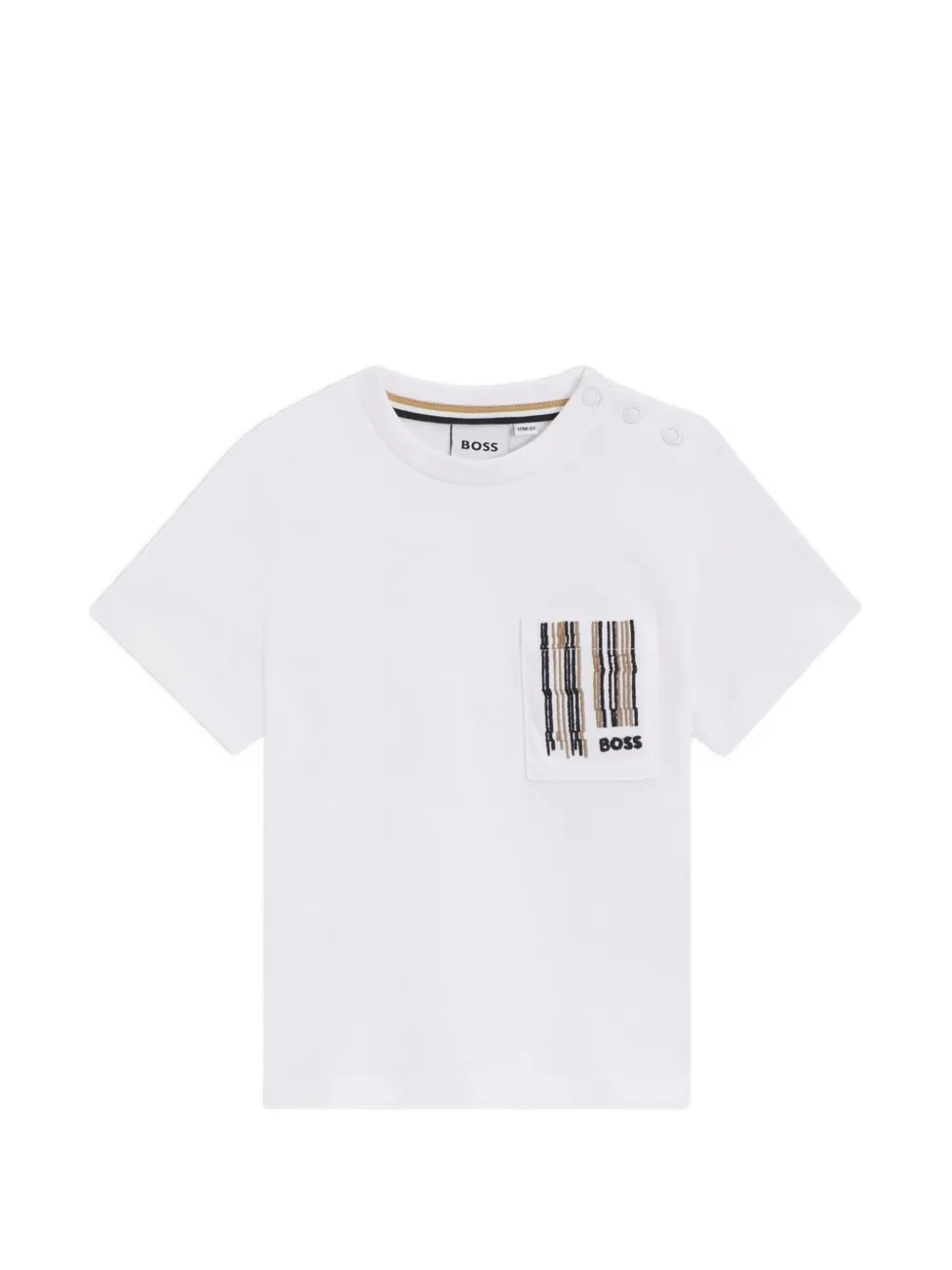 BOSS Kidswear T-shirt con taschino - Bianco