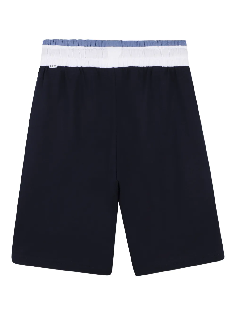 BOSS Kidswear Shorts met colourblocking Wit