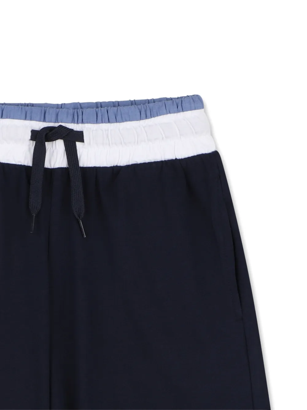 BOSS Kidswear Shorts met colourblocking Wit