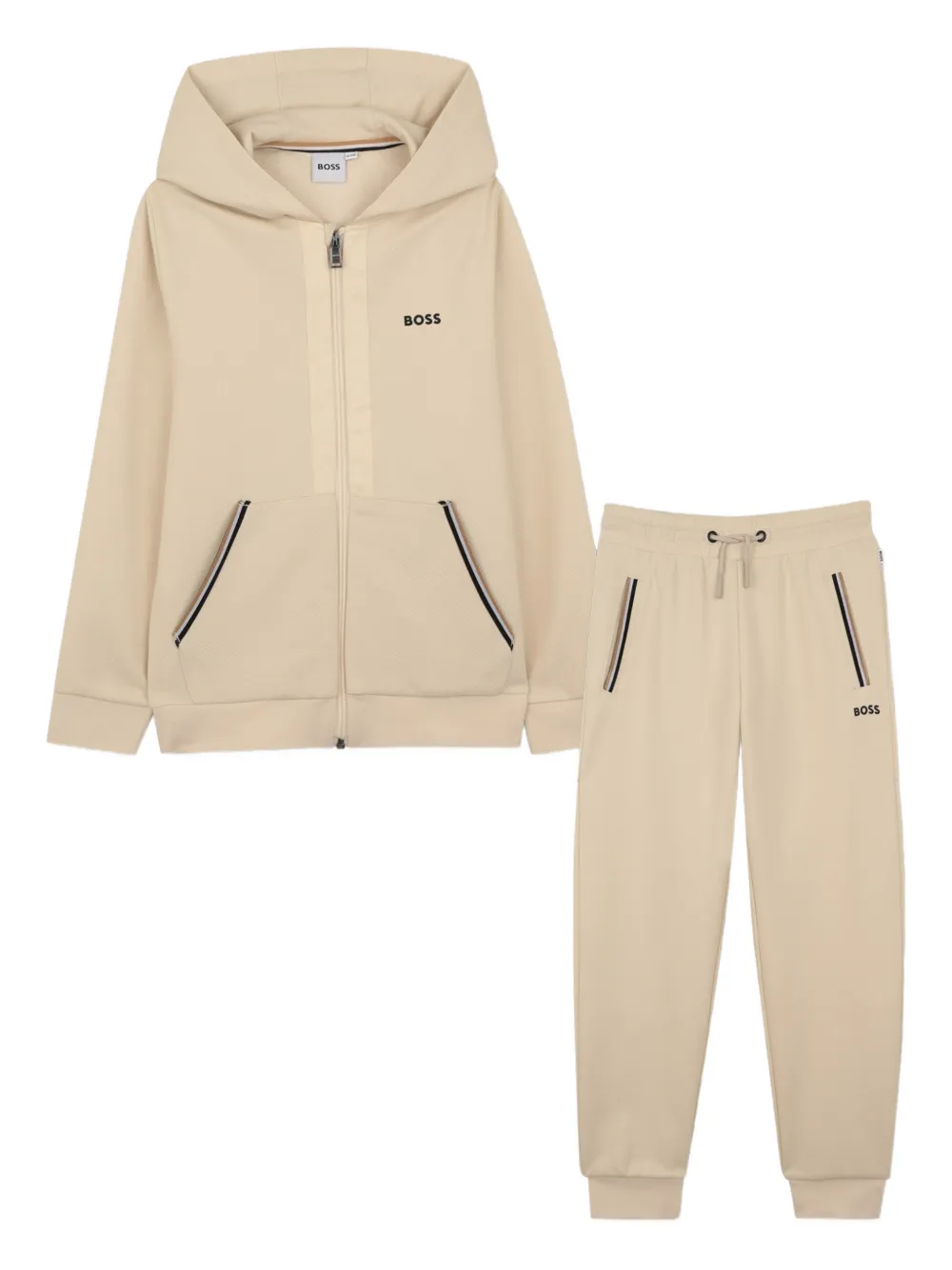 BOSS Kidswear Tuta sportiva con logo - Toni neutri