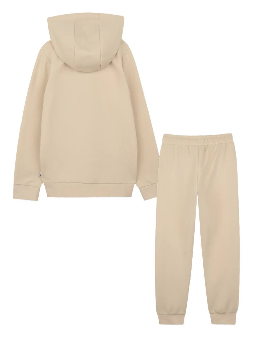BOSS Kidswear Trainingspak met logodetail Beige