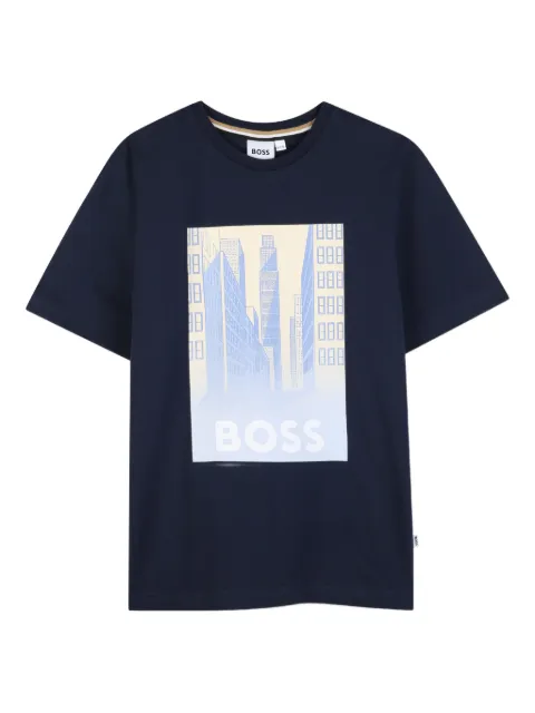 BOSS Kidswear 그래픽 프린트 반소매 티셔츠