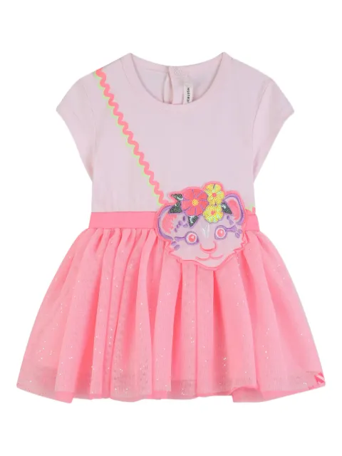Billieblush vestido manga corta con falda de tul