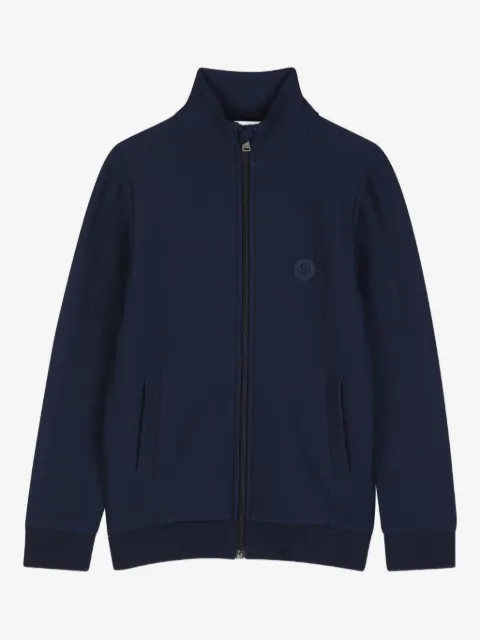 BOSS Kidswear ribbed zip cardigan